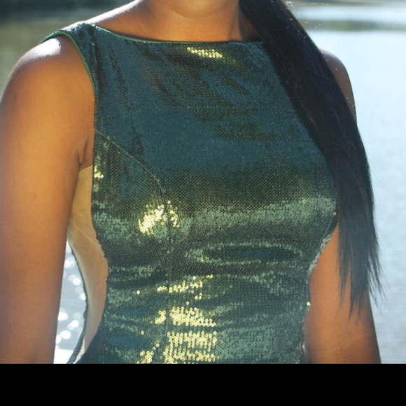 Beautiful Sequined Prom Dress - Picture 5 of 7